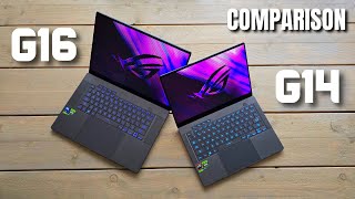 Asus ROG Zephyrus G14 vs G16 2024 COMPARISON InDepth Review [upl. by Assecnirp]