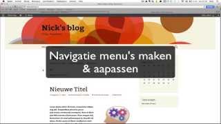 WordPress Menu Maken Navigatie  Handleiding WordPress voor Beginners [upl. by Norred]