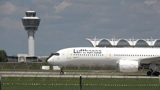 50 Minutes of AMAZING PLANESPOTTING at Munich Airport  4K [upl. by Etnauq]