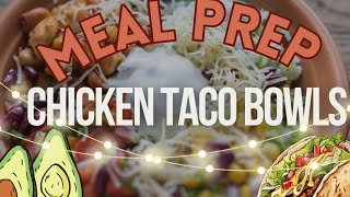 Chicken Taco Bowl In 30 Minutes Easy Meal Prep For Busy Dayschickentacobowl tacotuesday [upl. by Allenrac]