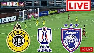 Johor Darul Takzim vs Perak FC Live Football  Malaysia Super League 2024  gameplay pes21 [upl. by Annaej]