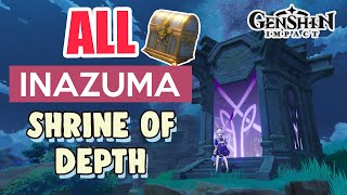 ALL INAZUMA SHRINE OF DEPTHS LOCATIONS 【 Genshin Impact 】 [upl. by Nirel]