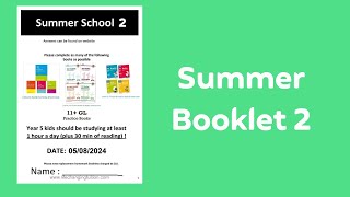 Summer School Booklet 2 [upl. by Feld]