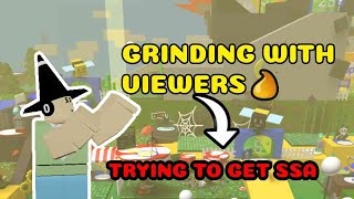 Grinding with my viewers Epic quest for bee swarm simulator SSA [upl. by Waine445]