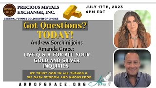 Andrew Sorchini joins Amanda Grace Live Q amp A for All Your Gold and Silver Inquiries [upl. by Eniretak496]