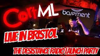 CortML Live in Bristol  The Desistance Radio Launch Party Debut Solo DJ Gig [upl. by Merill265]