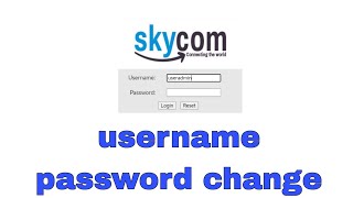 how to sky router password change  router ka user password change kaise kare [upl. by Eart]