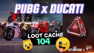 PUBG x DUCATI Opening 104 Loot Cache 🔥🔥🔥 [upl. by Niveek23]