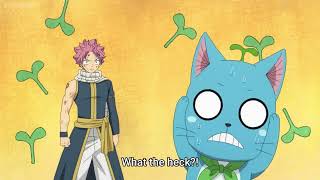 Fairy Tail 100 Years Quest Ep 15  Natsu Vs Happy God Seed Full Fight Funny Scene [upl. by Cyndy]