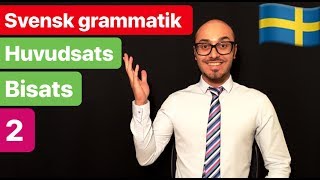 Huvudsats  bisats 2  svenska persiska  گرامرزبان سوئدی [upl. by Airlee]