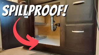 How to EASILY Waterproof Your Sink Cabinet [upl. by Tonina]