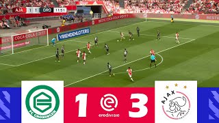 FC Groningen versus Ajax 13  Eredivisie 202425  Wedstrijd Hoogtepunten [upl. by Tisbe339]