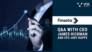 Interview with CEO James Hickman and CFO Judy Happe of Finseta [upl. by Nnaed66]