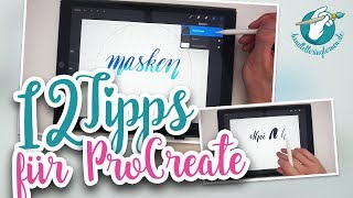 12 TopTipps Handlettering in ProCreate iPad [upl. by Klinges]