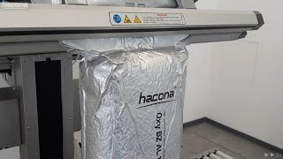 Nuts vacuum packaging with gas flushing MAP  Hacona VItype industrial vacuum packaging machine [upl. by Lari]