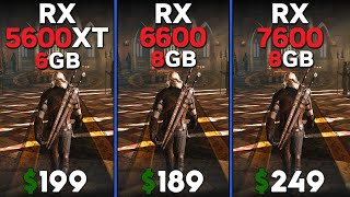 RX 5600 XT vs RX 6600 vs RX 7600  Tested in 15 games [upl. by Einrae891]