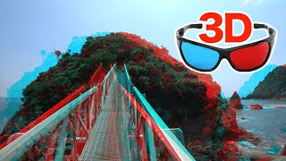 3D video The uninhabited island exploration 3D video  for redcyan anaglyph glasses [upl. by Sorenson]