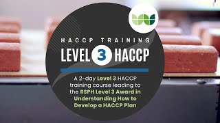 RSPH Level 3 HACCP Training Course from Verner Wheelock [upl. by Silrak]