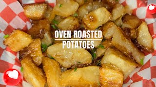 How to Make Easy Oven Roasted Potatoes  Crispy and Creamy  The Perfect Potato [upl. by Yenruoc]