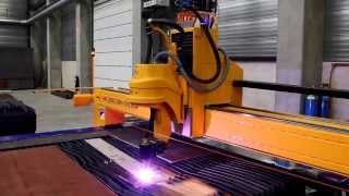 MicroStep MG  plasma cutting machine demonstration [upl. by Lebisor450]