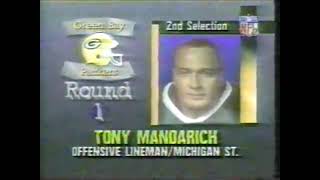 Packers Select OL Tony Mandarich 1989 NFL Draft [upl. by Chavez]