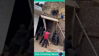 The Process Of Laying Concrete Slabs On The Roof [upl. by Larue417]