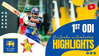 1st ODI Highlights  Sri Lanka vs Zimbabwe 2024 [upl. by Sad]