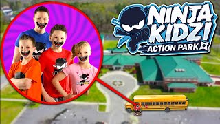 Drone Catches NINJA KIDZ TV AT HIGH SCHOOL EVIL NINJA KIDS IN REAL LIFE [upl. by Leciram]