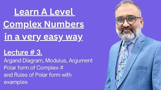 Complex Numbers for A Level Lecture  3 [upl. by Hcurob638]