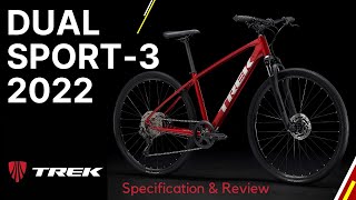 New Dual Sport  3 2022 hybrid bike  Trek DS 3 specifications amp Review of Dual Sport 3 ds3 [upl. by Frank]