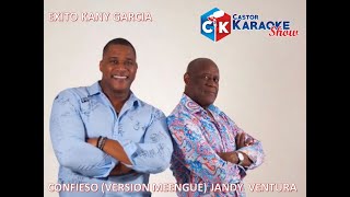 karaoke confieso version merengue exito kany garcia by jandy ventura OFFICIAL karaokesongslyrics [upl. by Arayk]