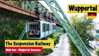 Exploring Wuppertal and its unique Schwebebahn Suspension Railway  4K [upl. by Boylan380]