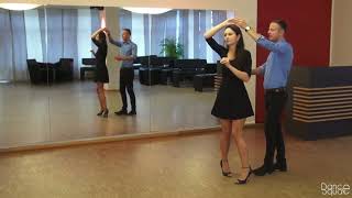 Langsamer Walzer Damensolo Drehung nrechts  Waltz Basics Dance Tutorial Lady Turn [upl. by Denni]