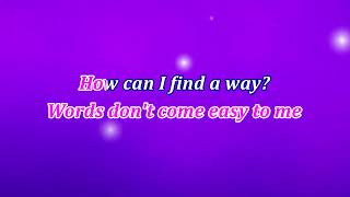 Words Dont Come Easy Karaoke  F R David [upl. by Georgie113]