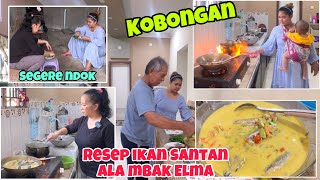 MBAK ELMA MASAK SATU RUMAH COCOK‼️ikan mernying di kuah sangan‼️ [upl. by Qooraf716]