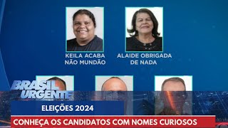 Nomes estranhos de vereadores Sala Digital monitora eleições municipais  Brasil Urgente [upl. by Mcleroy]