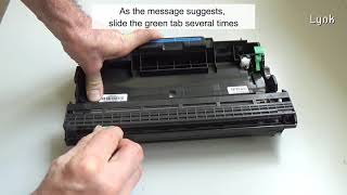 “Slide Green Tab on the Drum Unit” Brother Printers – How to clear the error message [upl. by Basia]