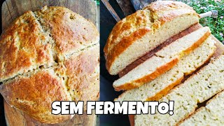 PÃO SEM FERMENTO EM 10 MIN aka IRISH SODA BREAD COMIDASDEQUARENTENA [upl. by Acila345]