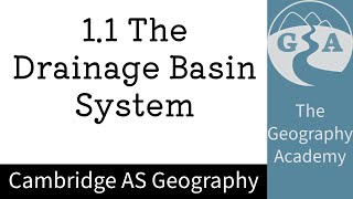 Hydrology and Fluvial Geomorphology  The Drainage Basin System [upl. by Hightower]