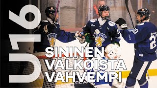 U16 maalikooste Sininen Valkoista vahvempi harjoitusottelussa – Näin ottelu eteni [upl. by Ebeneser723]