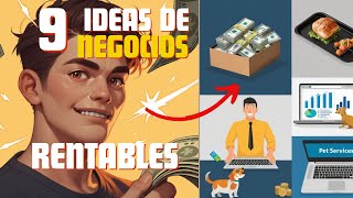 9 IDEAS De Negocios Que No Fallan 💰 Negocios que NUNCA FRACASAN [upl. by Ecyak280]