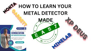 How to learn your Metal Detector Audio QUICKLY Garrett Vortex XP DEUS IINOKTA MINELAB [upl. by Kolk]