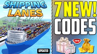 NEW  ALL WORKING CODES FOR SHIPPING LANES CODES 2024  SHIPPING LANES ROBLOX CODE [upl. by Nnaira]