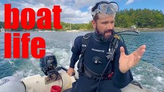 Boat life Journey canoes diving spearfishing [upl. by Yesoj]