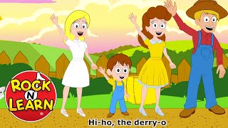 The Farmer in the Dell with lyrics  Song for Kids [upl. by Anisirhc]