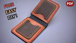 The Best way to make your own Leather Wallet💵💳 handmadeleatherwallet [upl. by Niraj698]