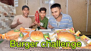 Zinger burger challenge with Mraseeel  ma jeet gaya  104 [upl. by Eelta886]