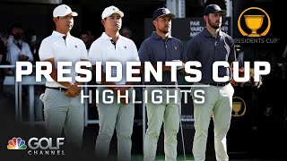 2024 Presidents Cup Day 3 Foursome matches  EXTENDED HIGHLIGHTS  92824  Golf Channel [upl. by Stringer]