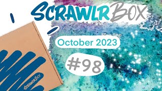 what a DISASTER  Scrawlrbox October 2023 UNBOXING [upl. by Fem657]