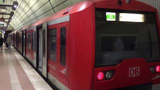 A Ride on Hamburg SBahn S1 Hamburg Flughafen to Hamburg Hauptbahnhof Germany  21 February 2019 [upl. by Ettenig]